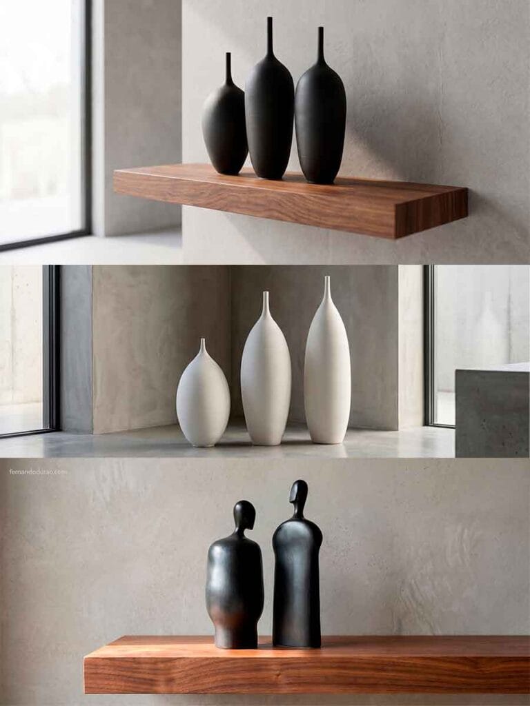 Handmade ceramic art collections — Unikas Black, Unikas Quartz and Moradores by Fernando Durao, Buenos Aires