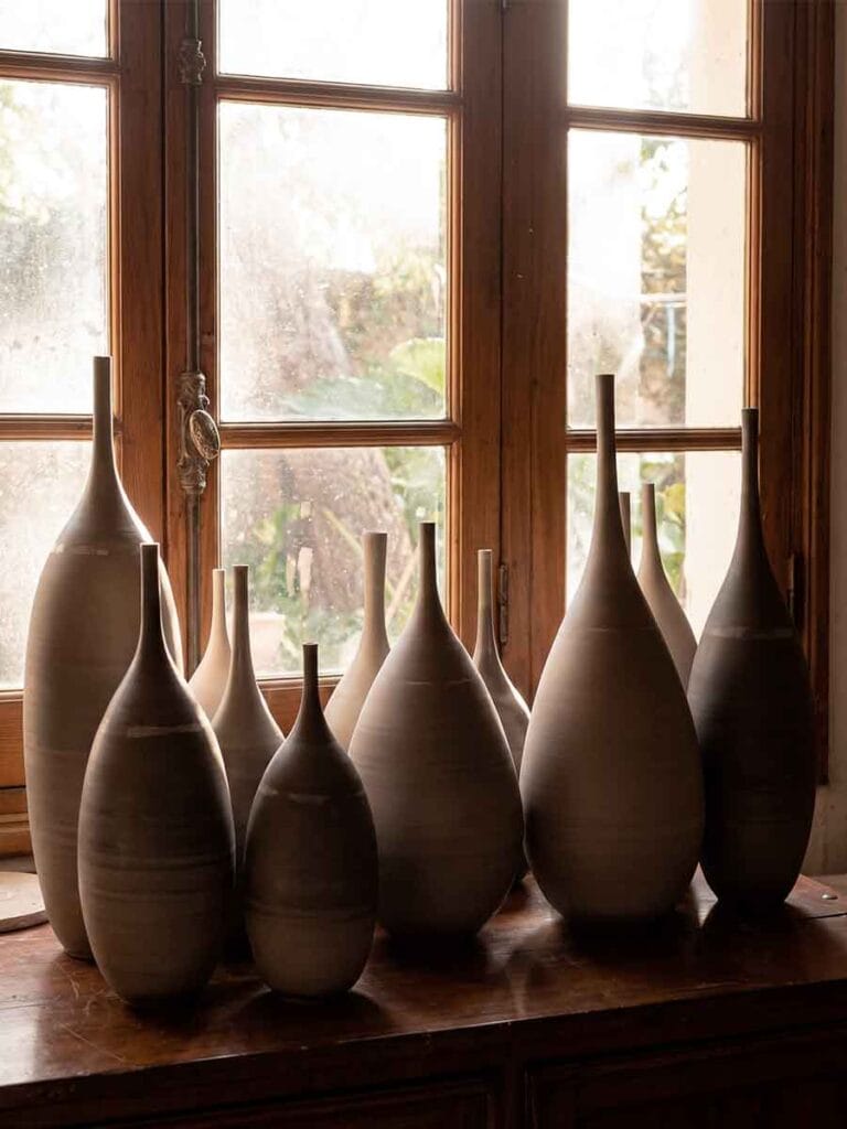 High-fire stoneware ceramic vase by Fernando Durao — Durao Studio Buenos Aires