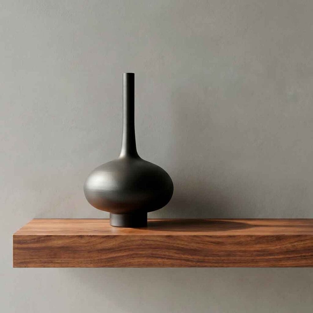 Handmade ceramic vases styled for interior design — Durao Studio