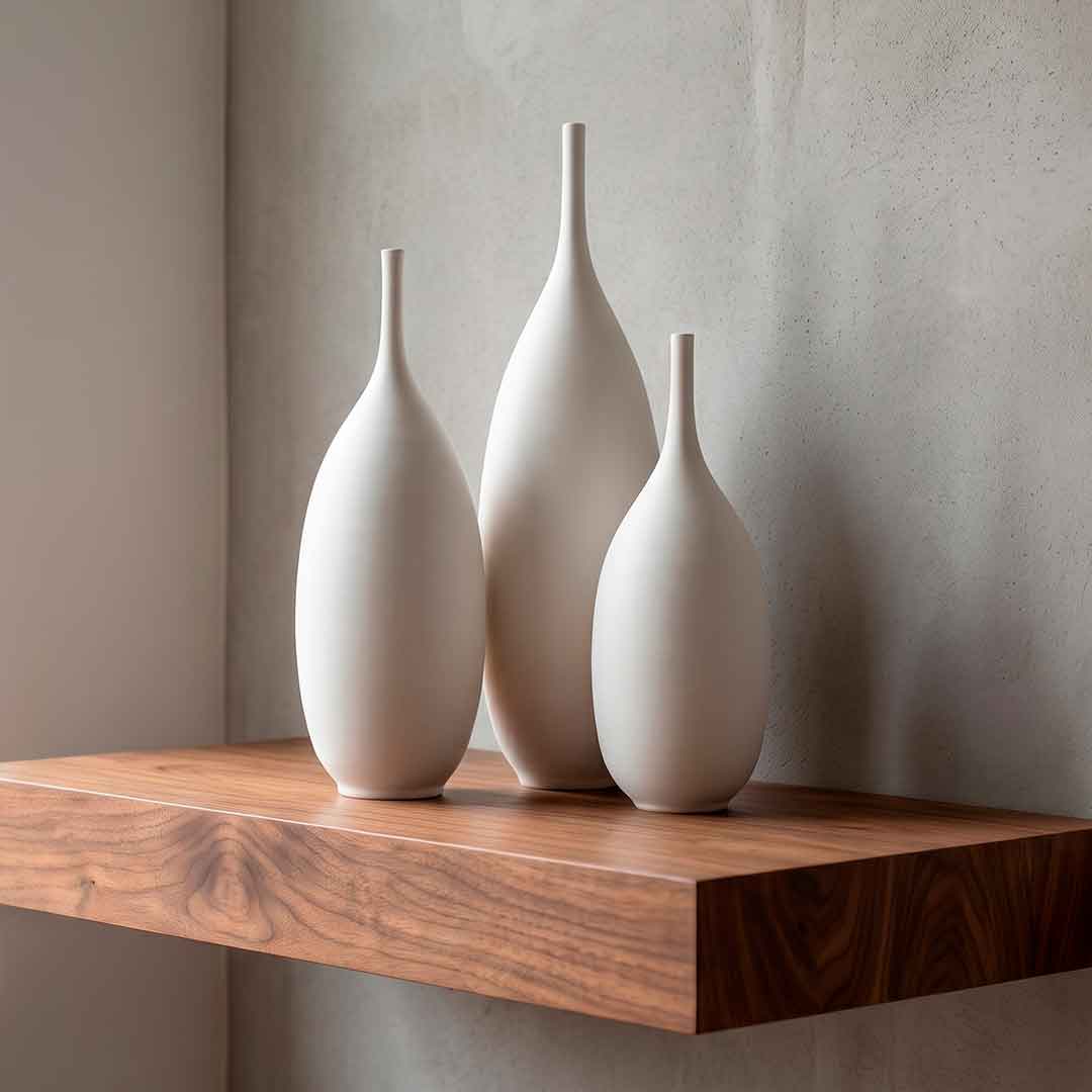 White mineral quartz slip matte texture — handmade stoneware by Fernando Durao Buenos Aires